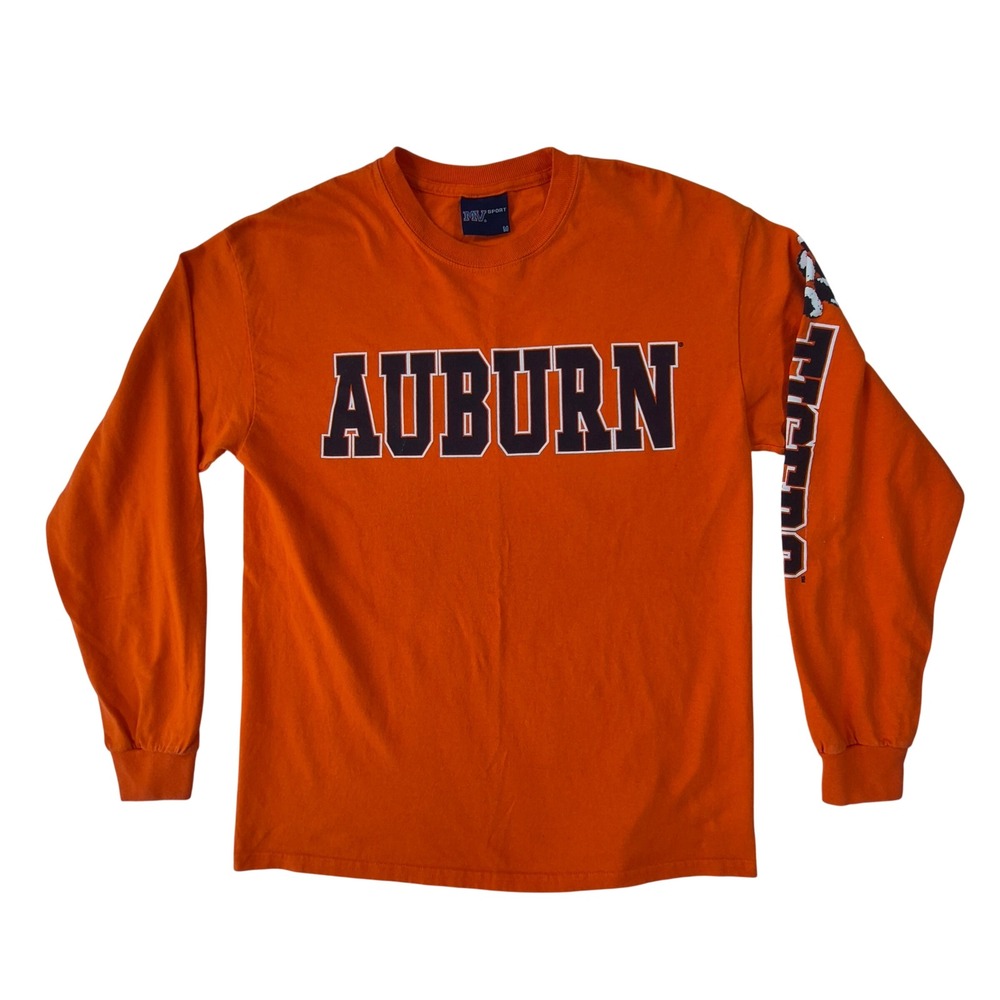 MV Sport Auburn Tigers Long Sleeve T-Shirt Orange Mens Medium Style 707 NCAA - Picture 2 of 11